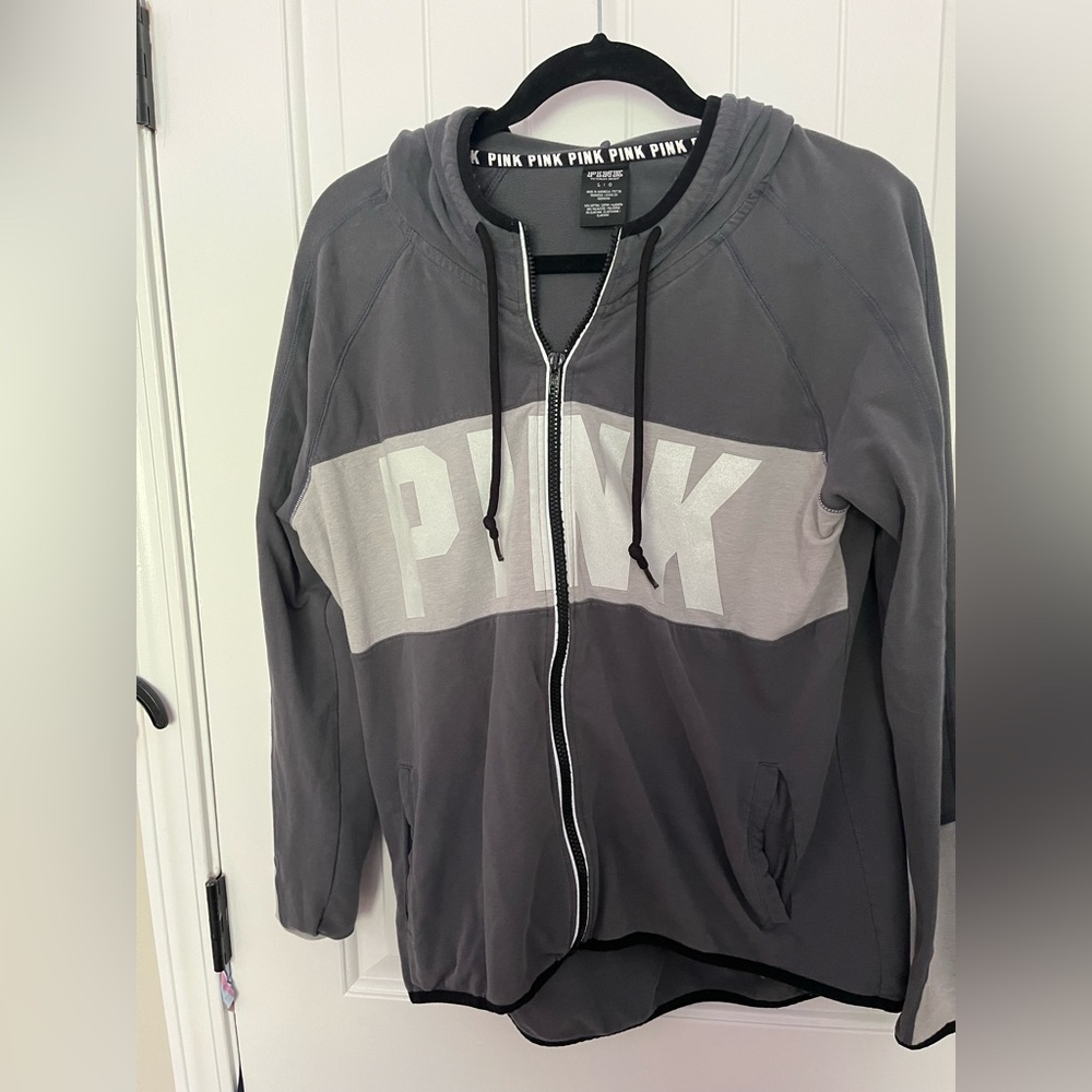 Victoria's Secret Gray and White Jacket